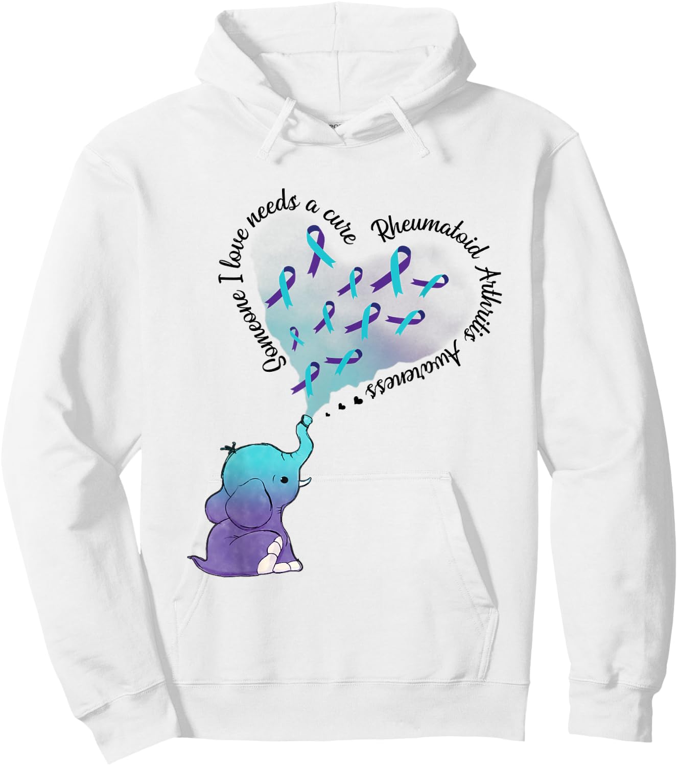 Someone I Love Needs A Cure Rheumatoid Arthritis Awareness Hoodie - Hoodie | White