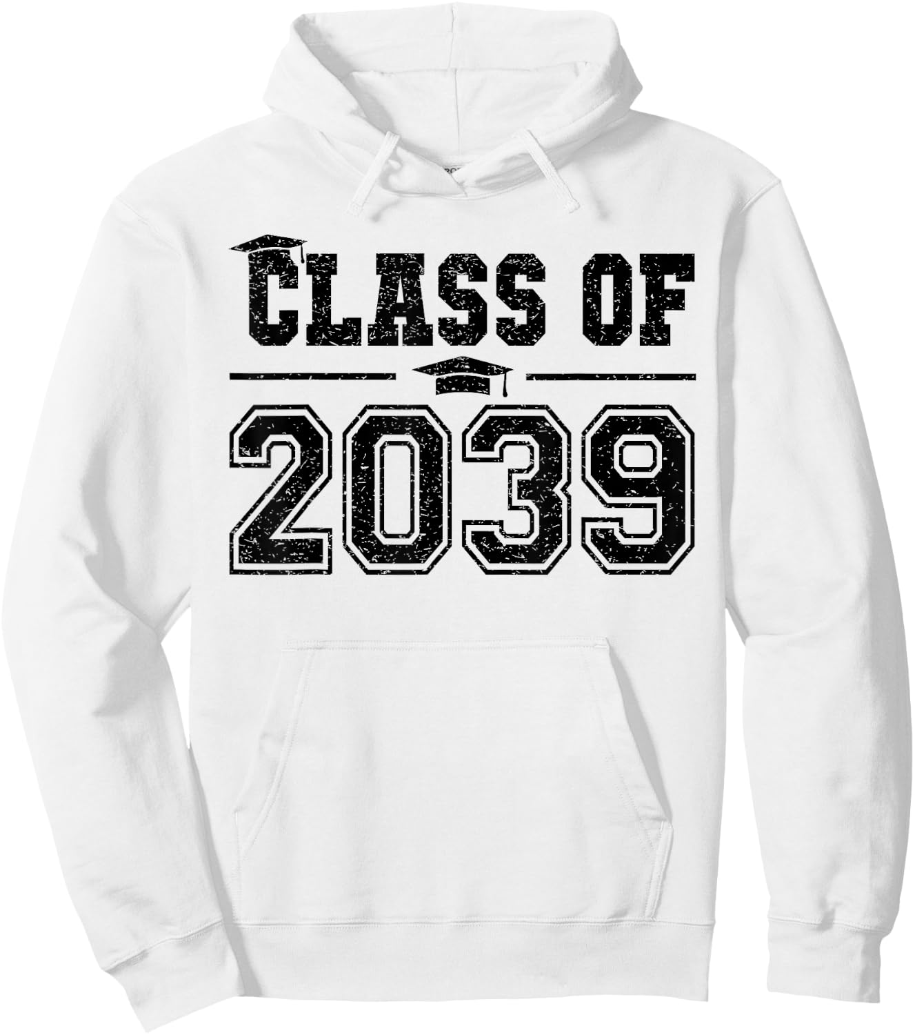 Class of 2039 Grow With Me Graduation First Day of School Hoodie - Hoodie | White