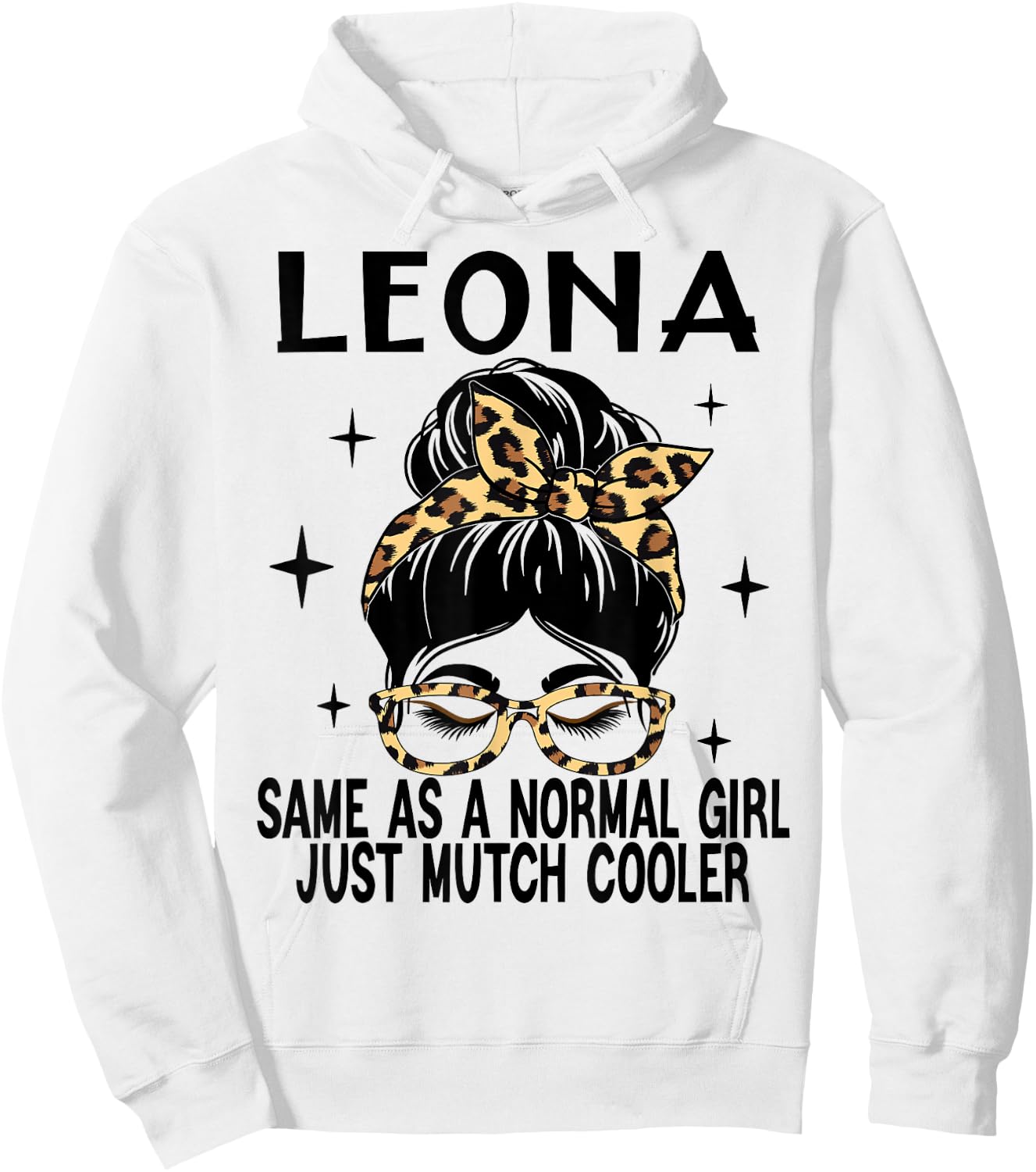 LEONA Costume Cute Definition Personalized Name LEONA Hoodie - Hoodie | White