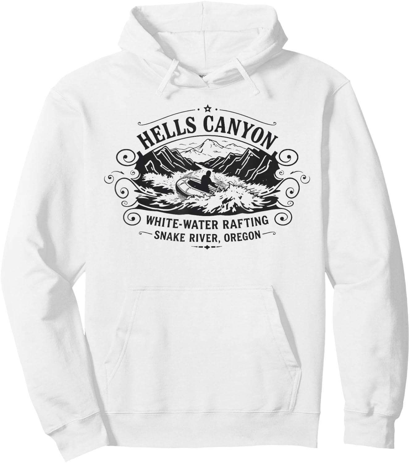Hells Canyon White Water Rafting Snake River Oregon Hoodie - Hoodie | White