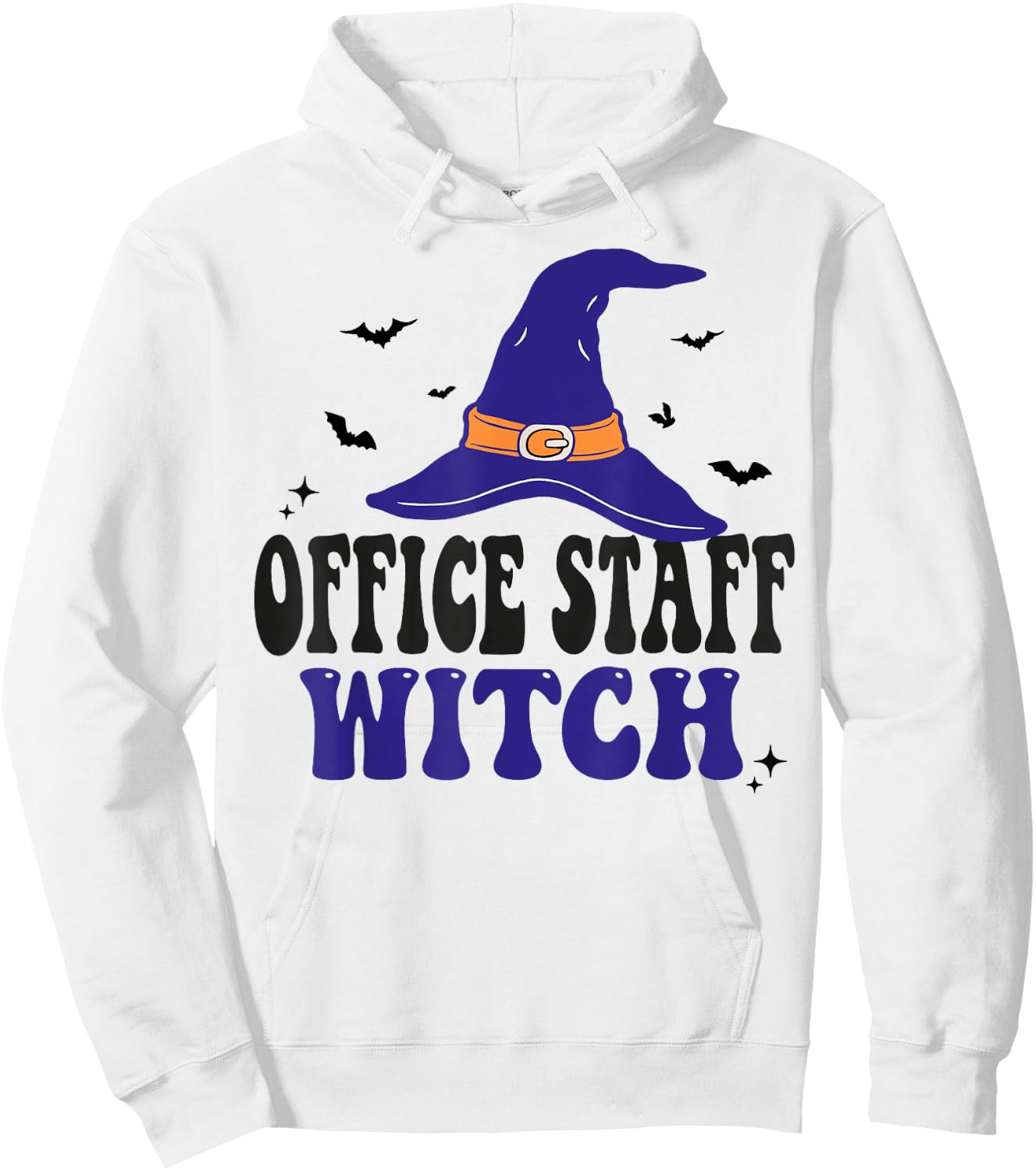 Office Staff Witch Funny Halloween Matching Group Costume Hoodie - Hoodie | White
