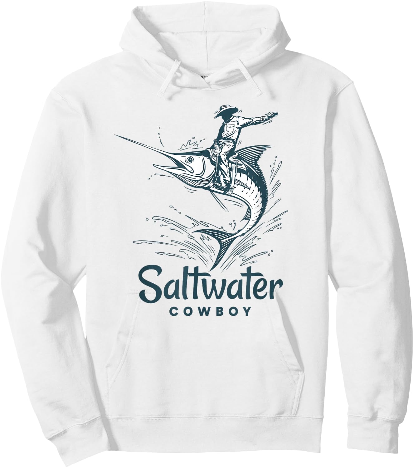 Saltwater Cowboy Hoodie - Hoodie | White