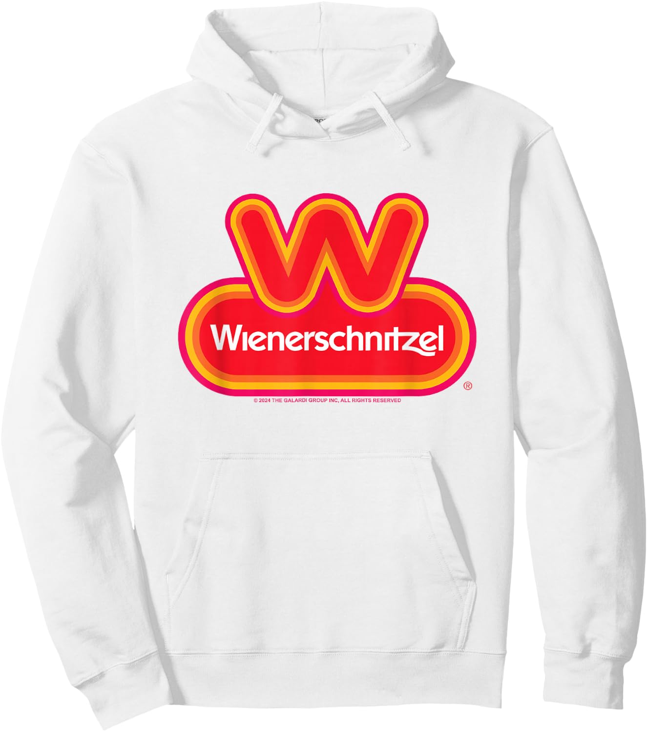 Wienerschnitzel Classic Logo Chest Emblem Hoodie - Hoodie | White
