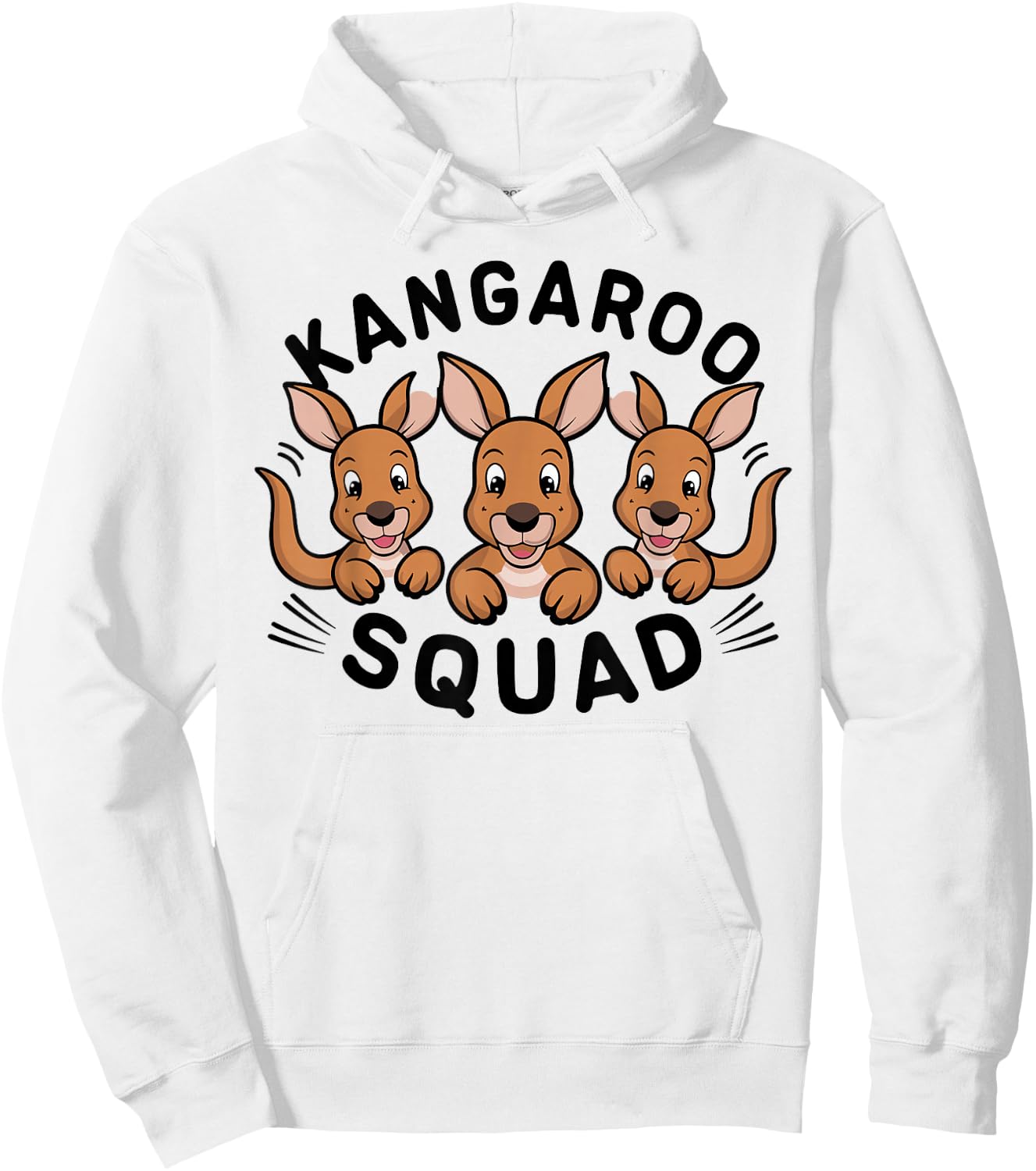 Australian Kangaroo Squad for Aussie | Kids Kangaroo Hoodie - Hoodie | White