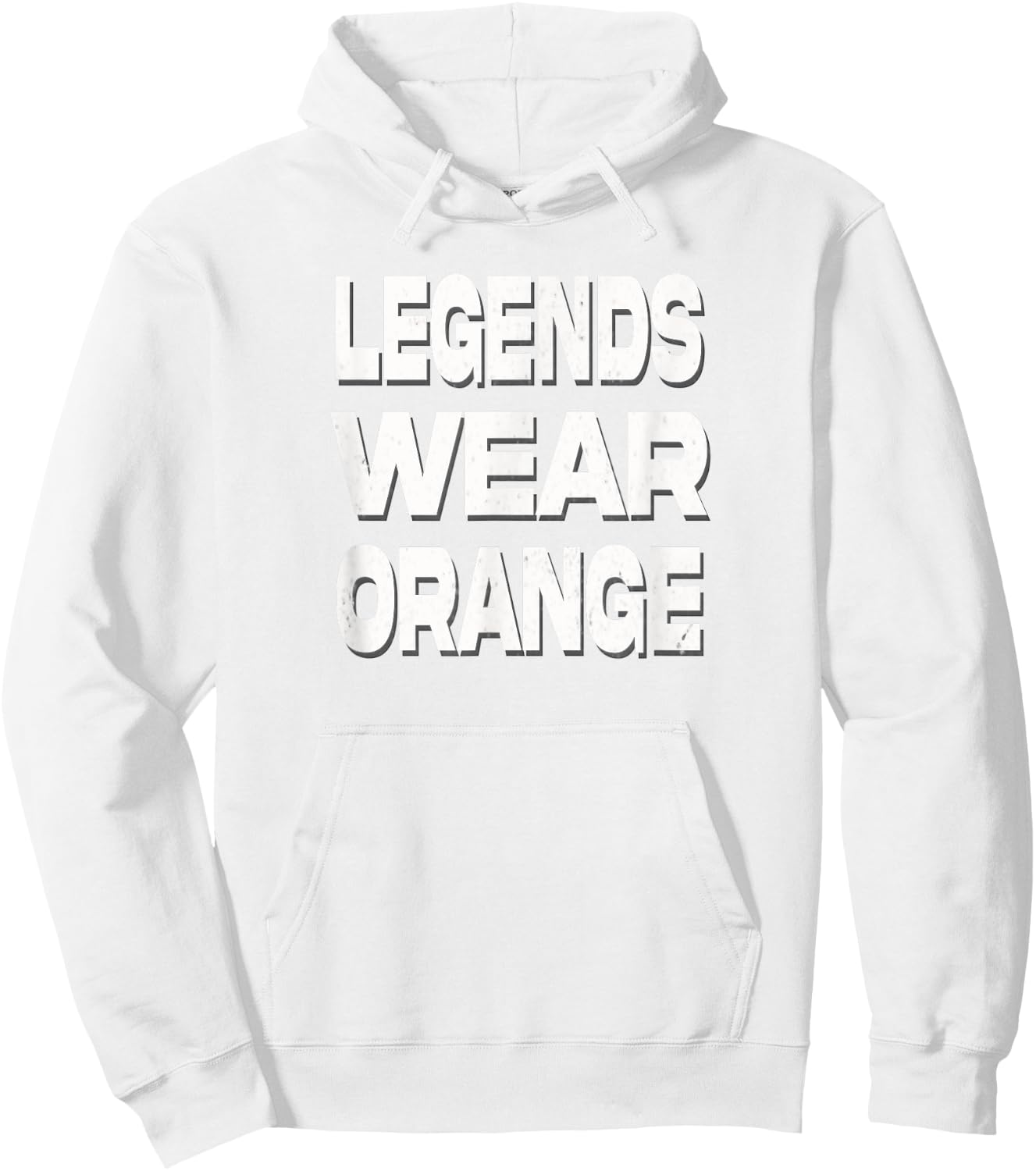 Legends Wear Orange Hoodie - Hoodie | White