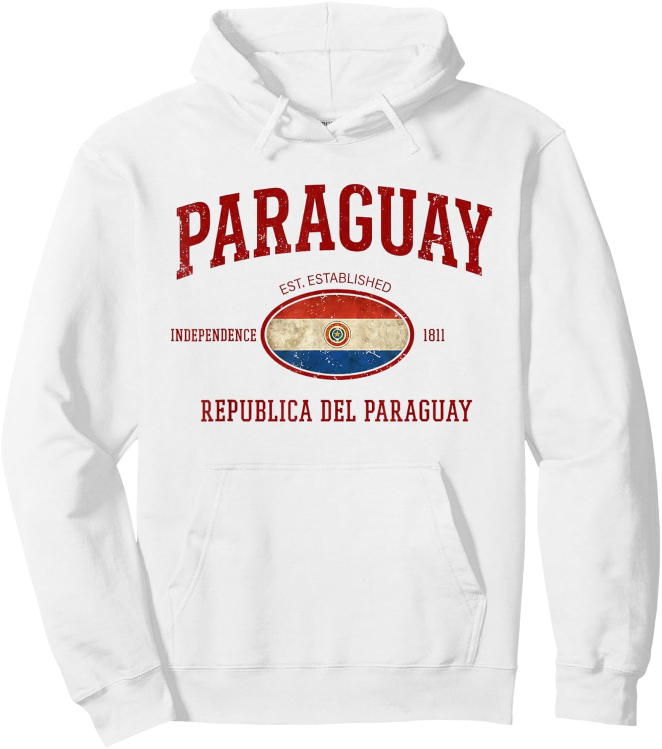 Paraguay Men Women Paraguayan Paraguayo Hispanic Hoodie - Hoodie | White