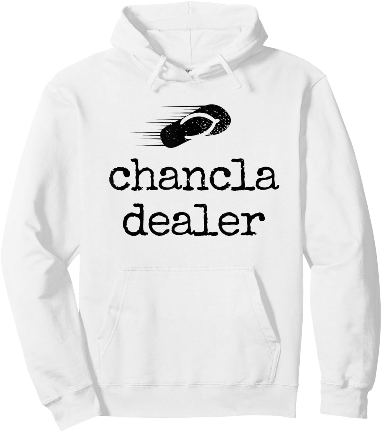 Chancla Dealer Retro Hispanic Heritage Month Mom Chancleta Hoodie - Hoodie | White