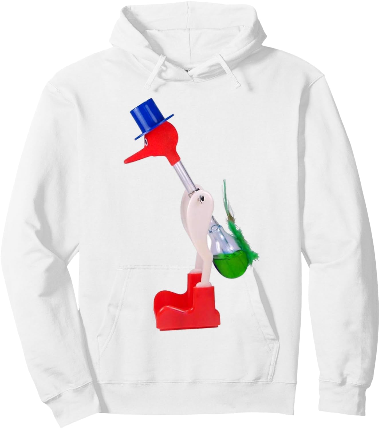 The Original Drinking Bird Hoodie - Hoodie | White