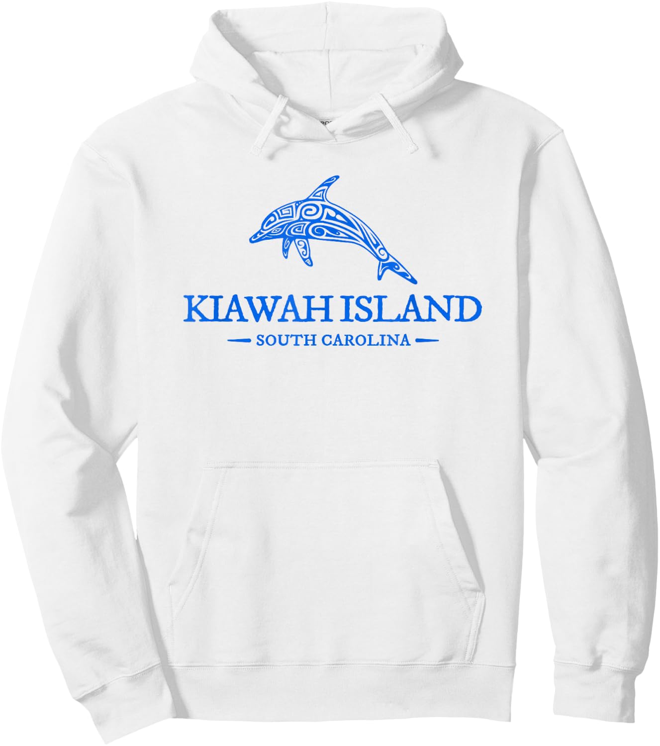 Kiawah Island South Carolina Dolphin Women Beach Hoodie - Hoodie | White