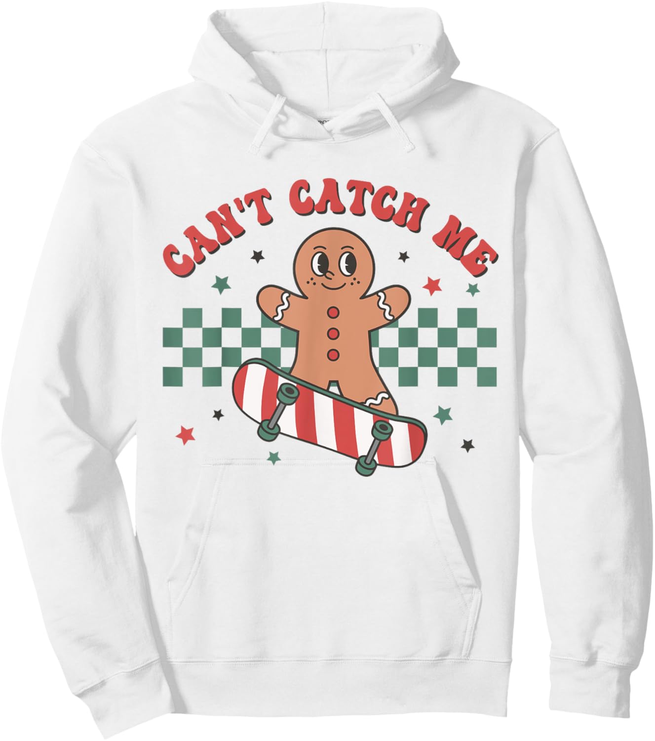 Can't Catch Me Gingerbread Christmas Cookies Toddler Kids Hoodie - Hoodie | White