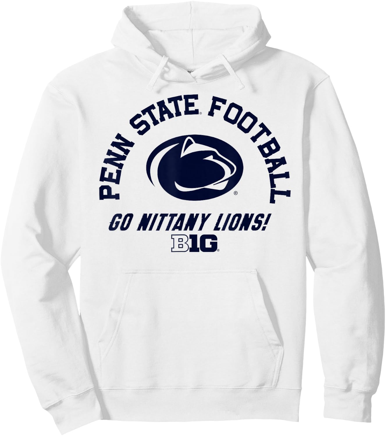 Penn State Nittany Lions Big 10 Football White Hoodie - Hoodie | White