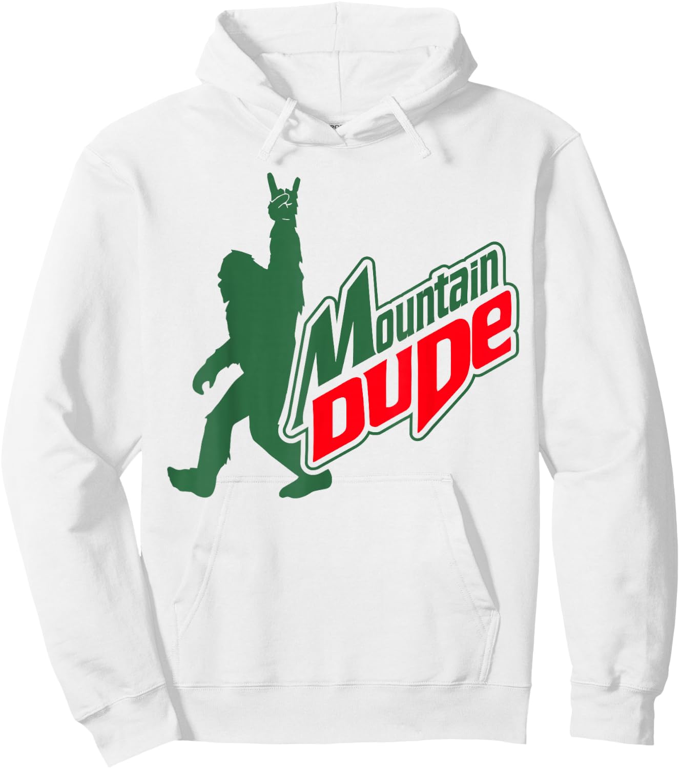Mountain Dude Funny Bigfoot Sasquatch Hiking Gifts Men Women Hoodie - Hoodie | White