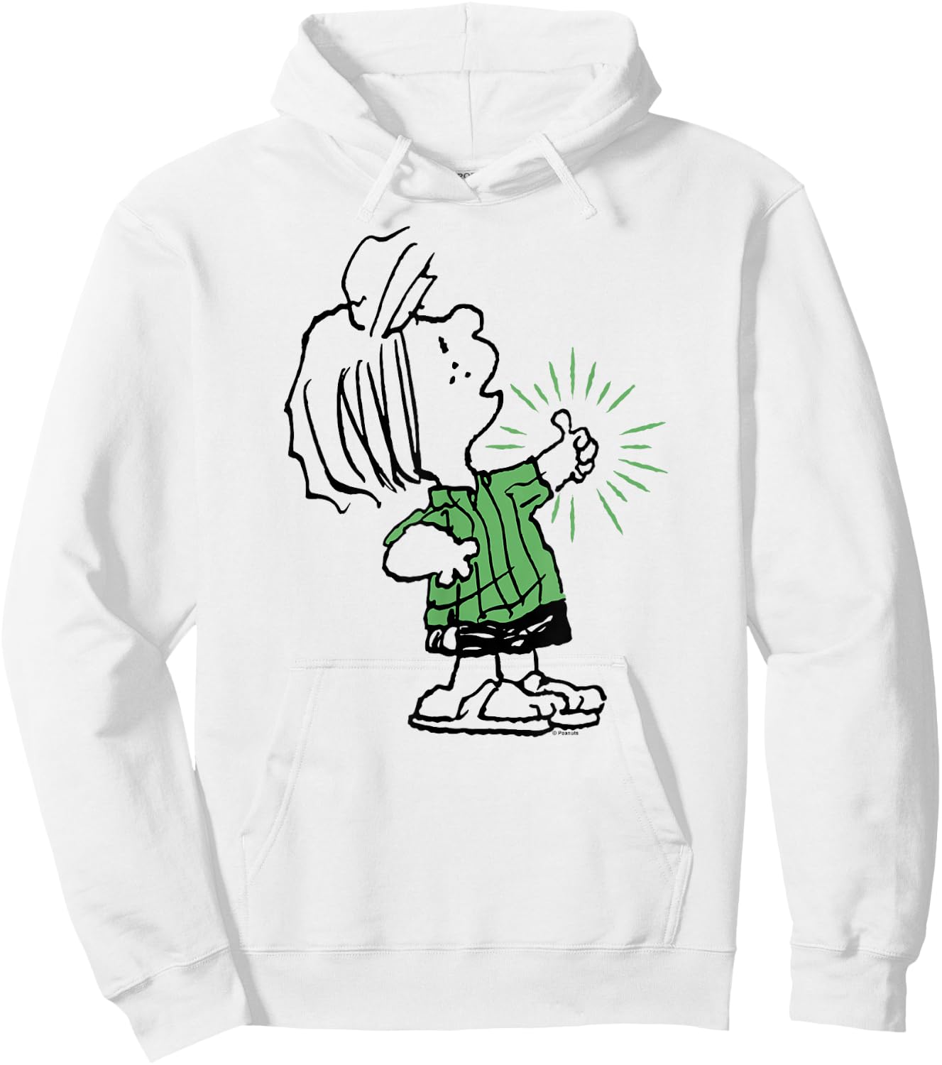 Peanuts - Peppermint Patty Thumbs Up Hoodie - Hoodie | White