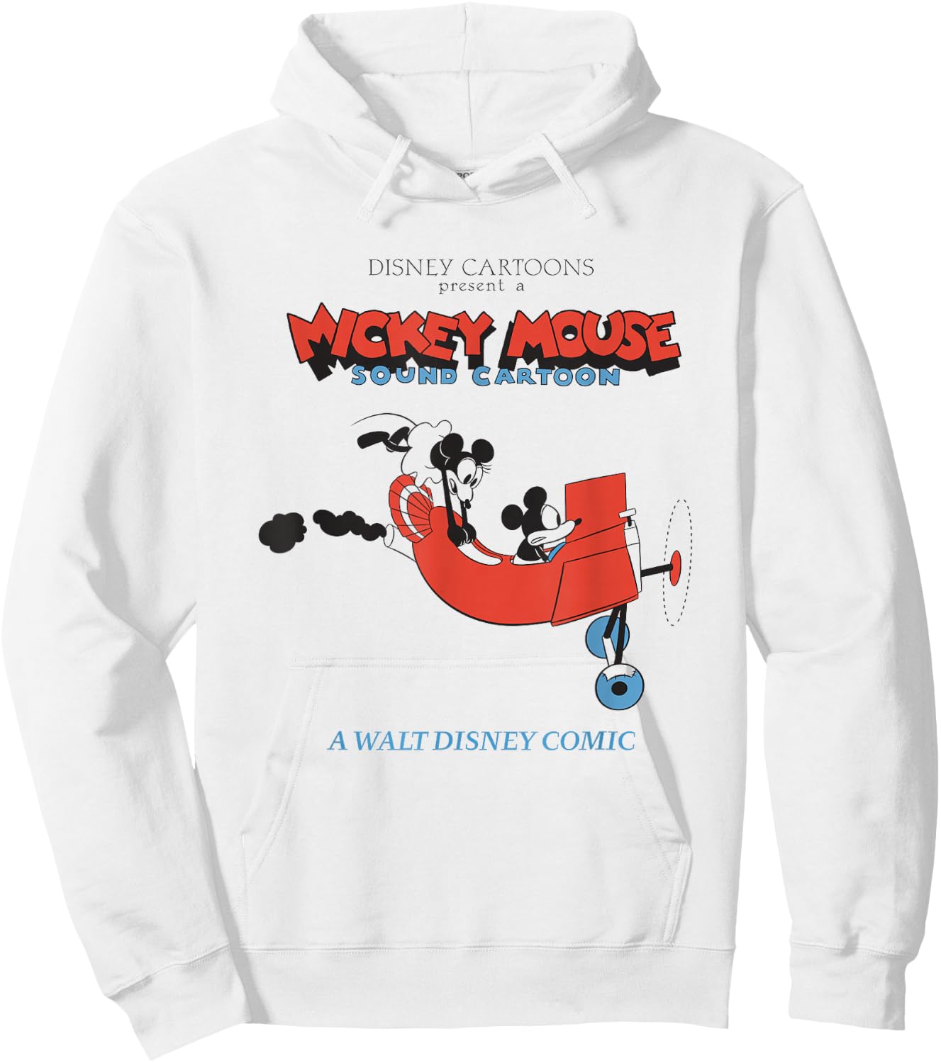 Disney Mickey And Friends Mickey Mouse Sound Cartoon Retro Hoodie - Hoodie | White