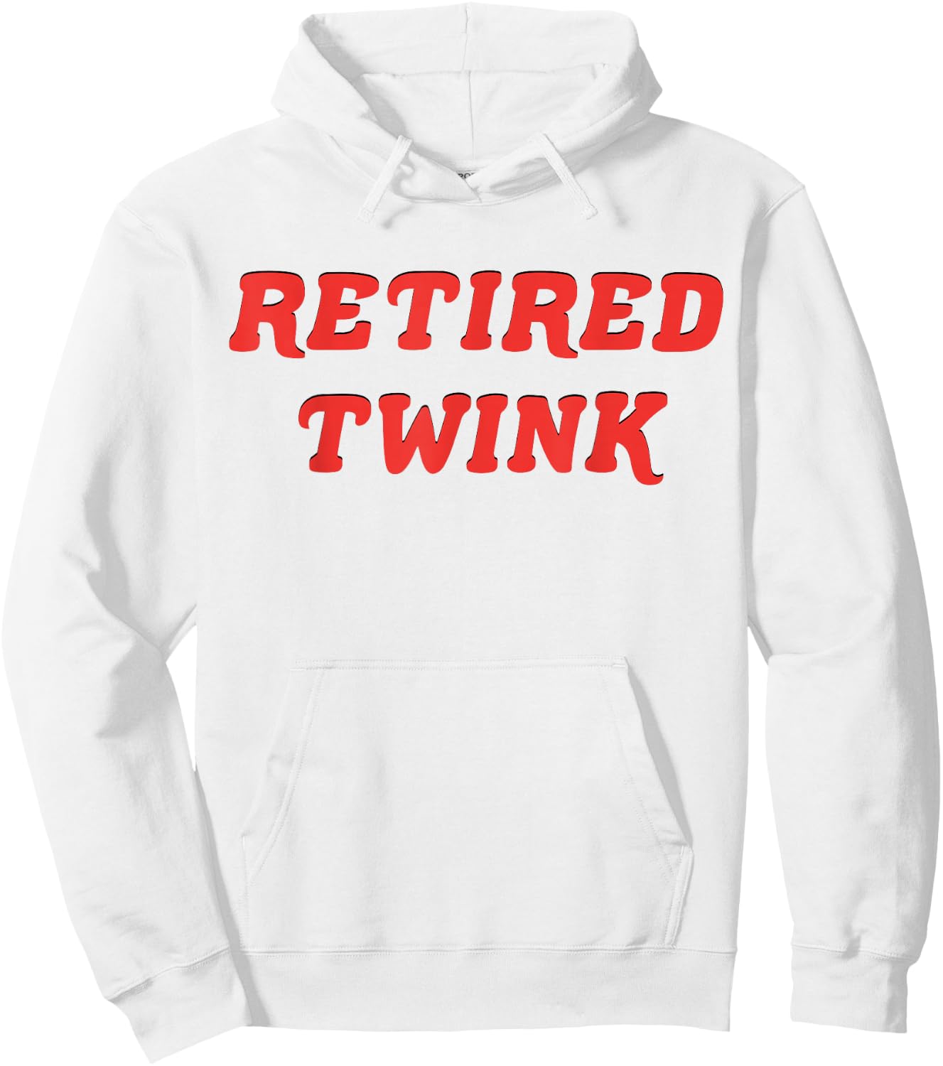 Retired Twink Gay Pride Hoodie - Hoodie | White