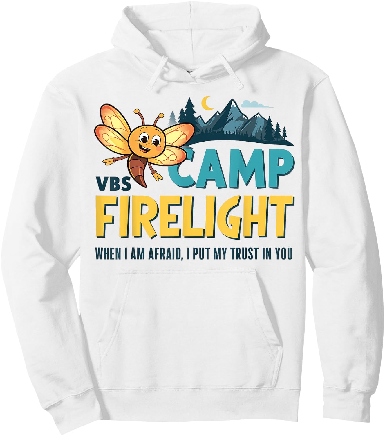 Vacation Bible School Camp Firelight VBS Camp Firework 2024 Hoodie - Hoodie | White
