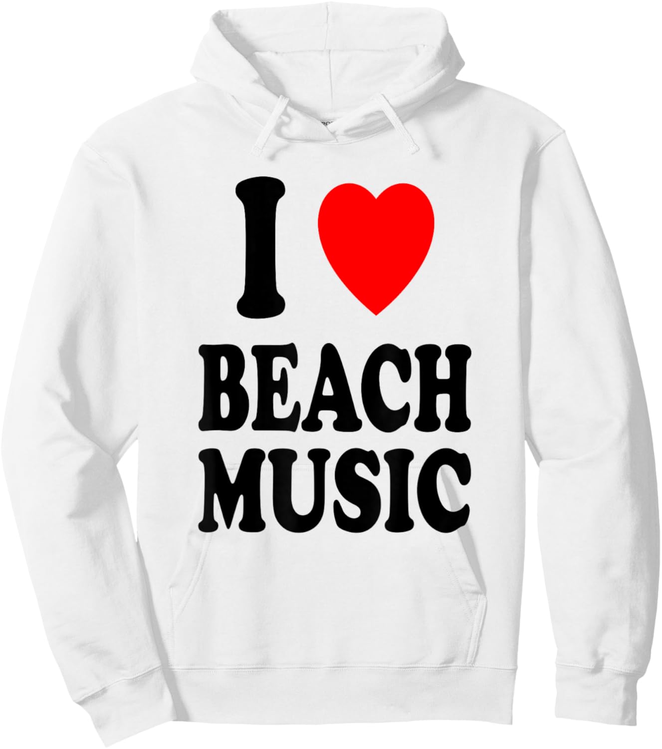 I Heart (Love) Beach Music Hoodie - Hoodie | White