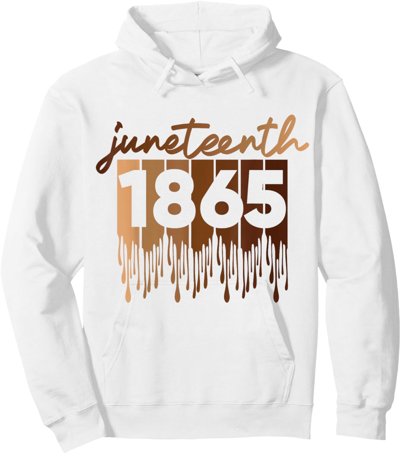 Happy Juneteenth Is My Independence Day Free ish Black Men Hoodie - Hoodie | White