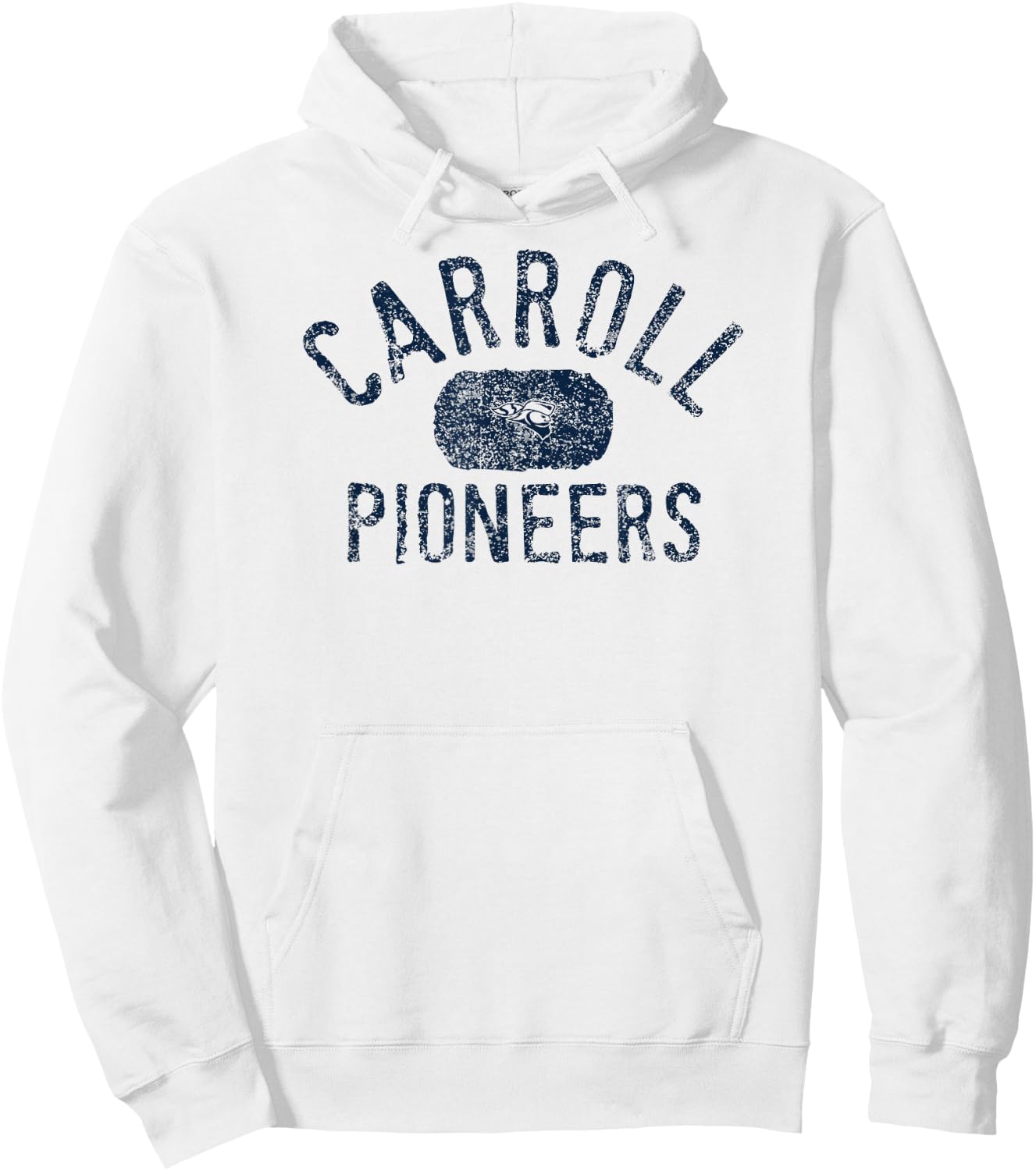 Carroll Pioneers Vintage Officially Licensed Hoodie - Hoodie | White