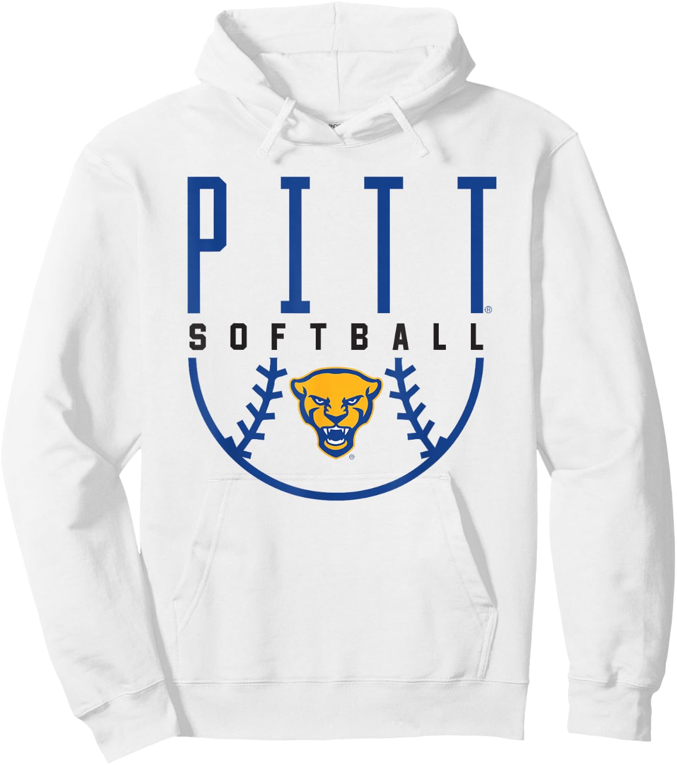 University of Pittsburgh Panthers Softball Hoodie - Hoodie | White