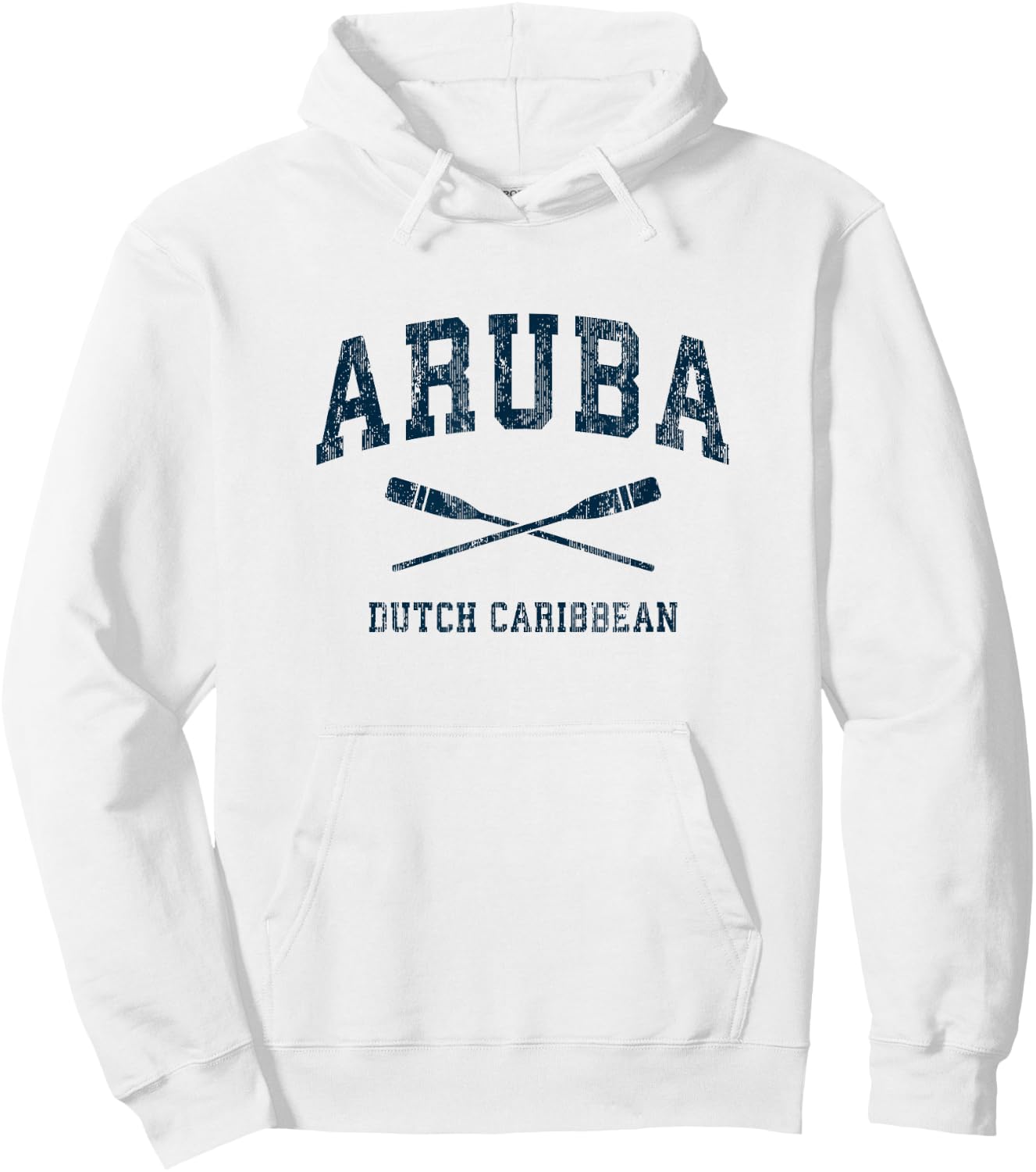 Aruba Vintage Nautical Paddles Sports Oars Hoodie - Hoodie | White