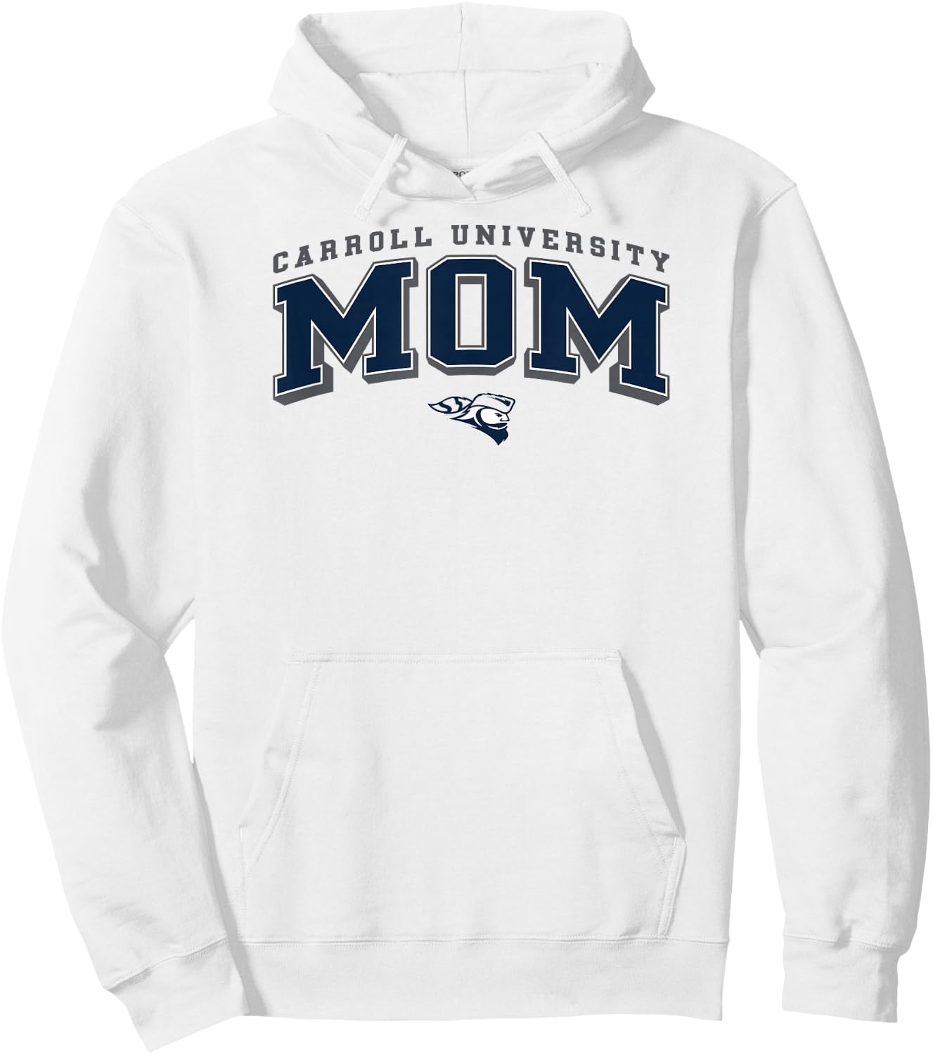 Carroll Pioneers Mom Arch Orange Officially Licensed Hoodie - Hoodie | White