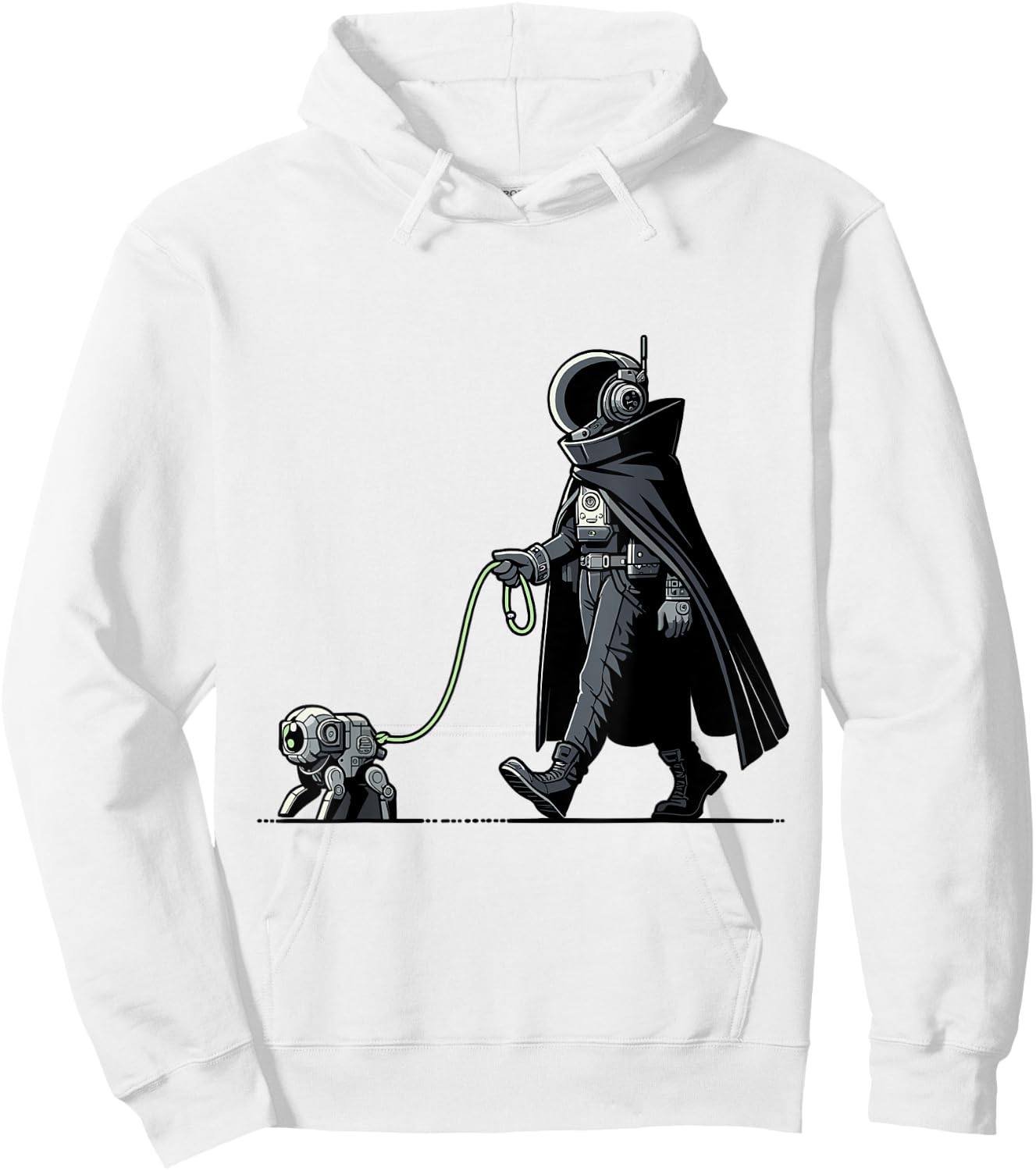 Astronaut Walking Robot Dog - Futuristic Space Adventure Women Kids Hoodie - Hoodie | White