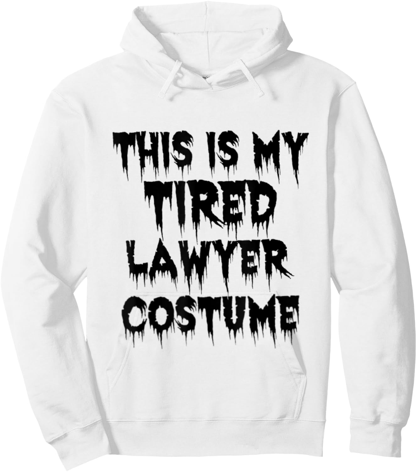 This is My Tired Lawyer Costume Halloween Bar Exam Law Hoodie - Hoodie | White