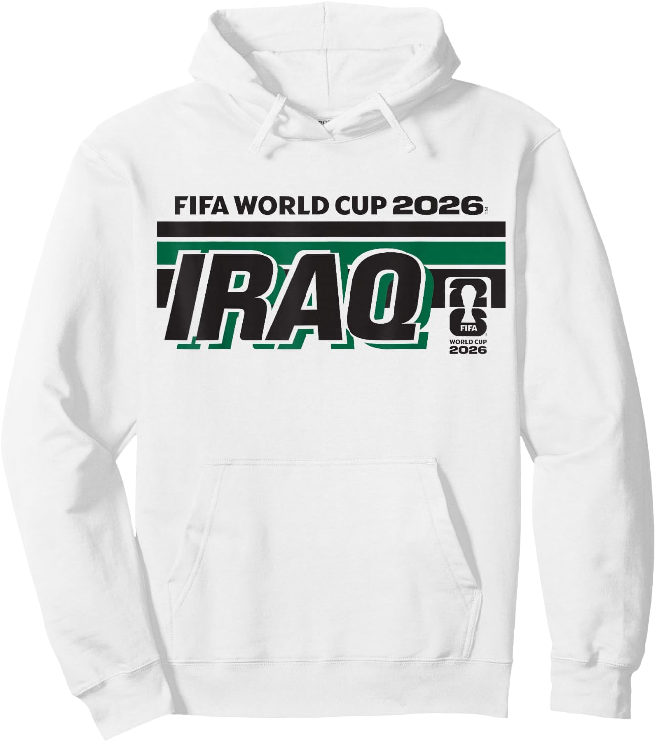 FIFA World CUP26 Iraq Stack Banner Hoodie - Hoodie | White