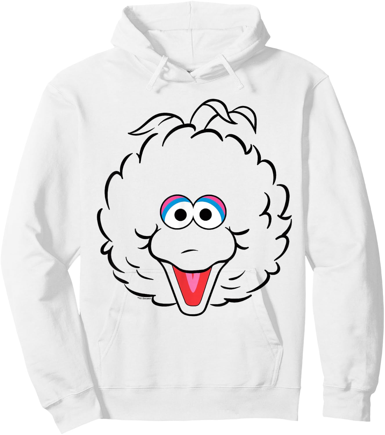 Sesame Street Big Bird Full Face Halloween Costume Hoodie - Hoodie | White