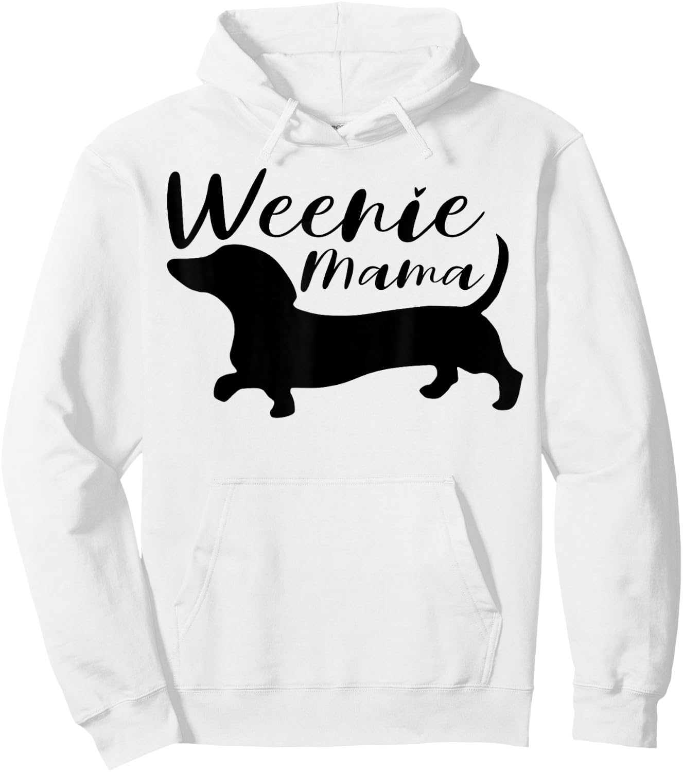 Weenie Mama Cute Dachshund Lover Weiner Dog Mom Hoodie - Hoodie | White