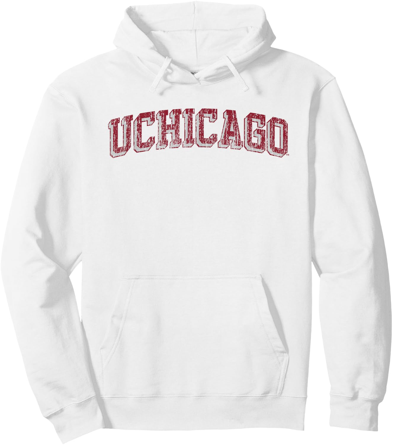 Chicago Maroons Retro Arch White Officially Licensed Hoodie - Hoodie | White