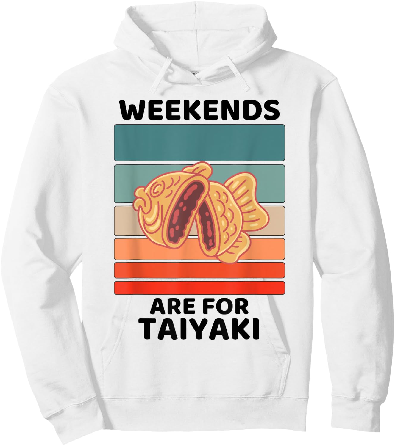 Vintage Taiyaki Food Lover Weekends Are For Taiyaki Lover Hoodie - Hoodie | White