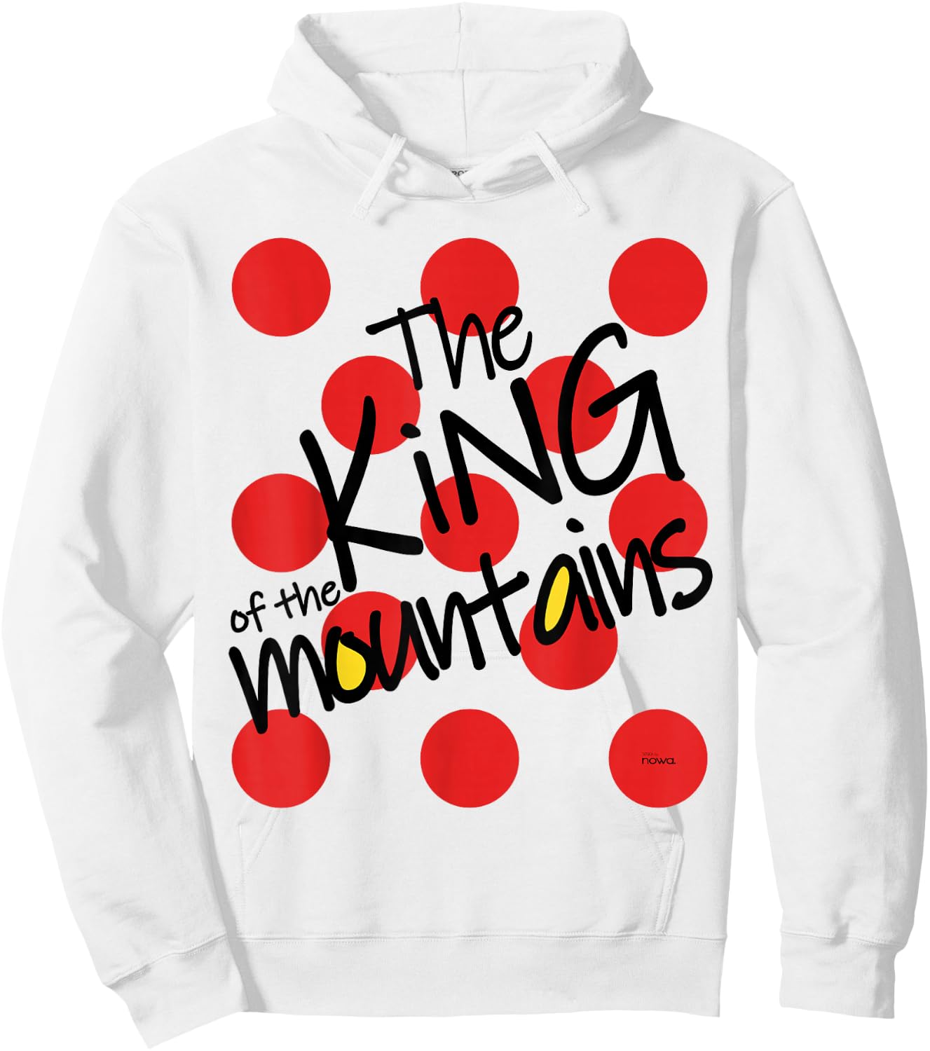 Cycling Racing Bike Bicycle Motivation King of the Mountains Hoodie - Hoodie | White