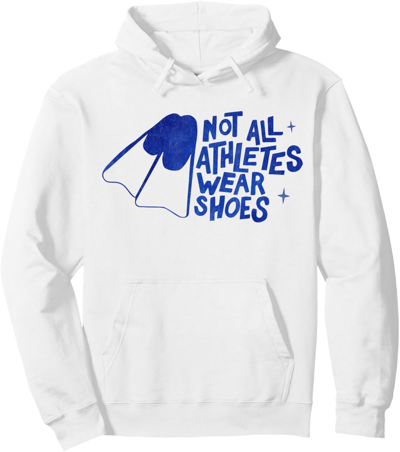 Not All Athletes Wear Shoes Funny Swimmers swimming Swim Hoodie - Hoodie | White
