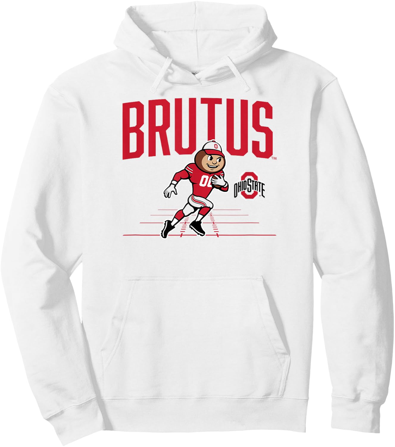 Ohio State Football: Brutus Mascot Hoodie - Hoodie | White