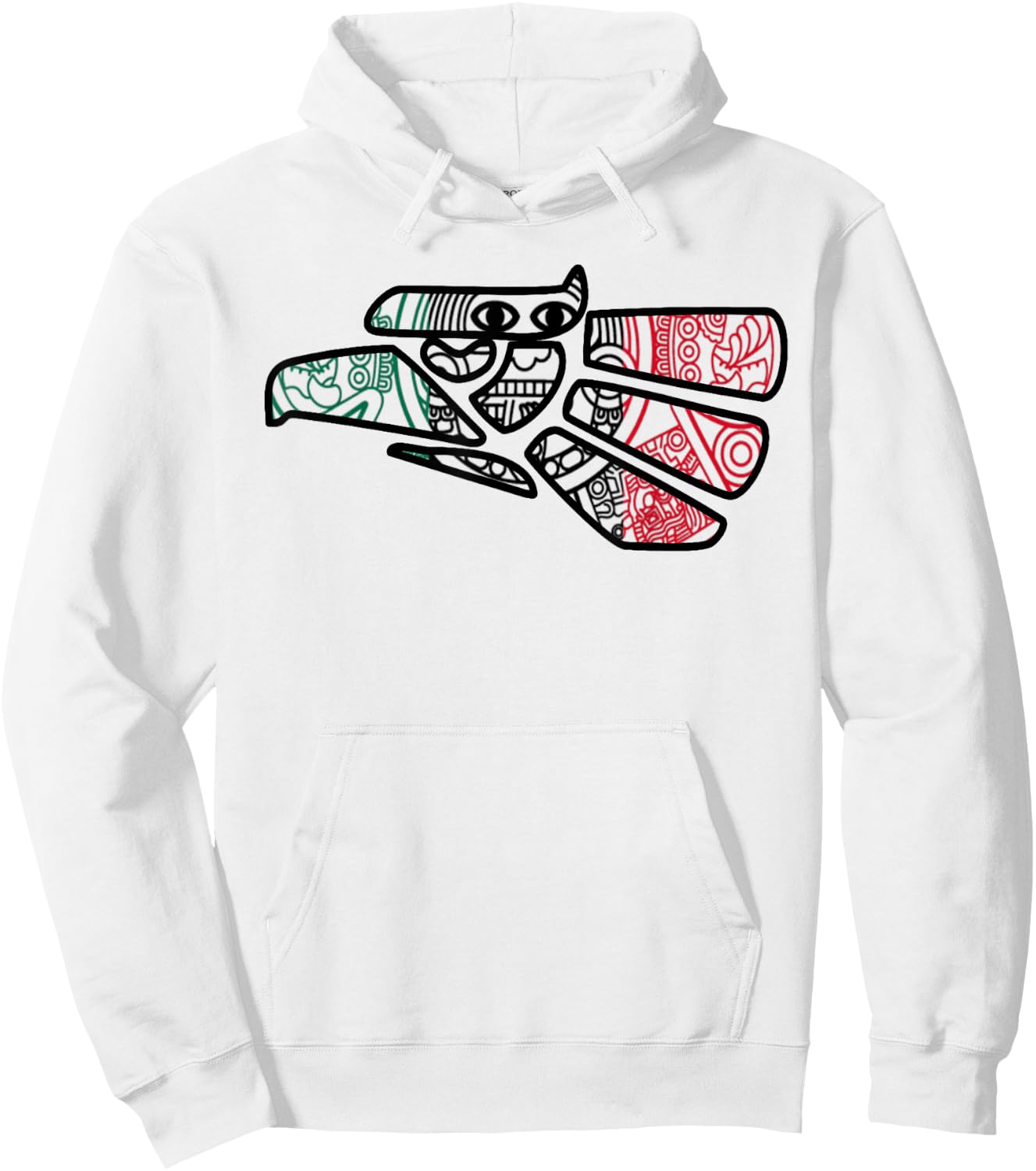 Hecho En Mexico Aztec Calendar Mexican Eagle Hoodie - Hoodie | White