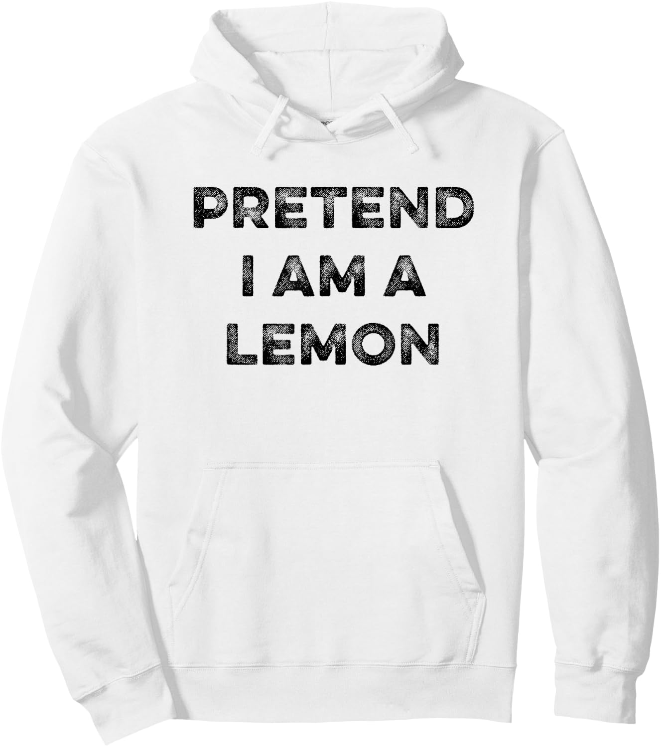 Pretend I Am A Lemon Funny Sarcastic Halloween Lazy Costume Hoodie - Hoodie | White