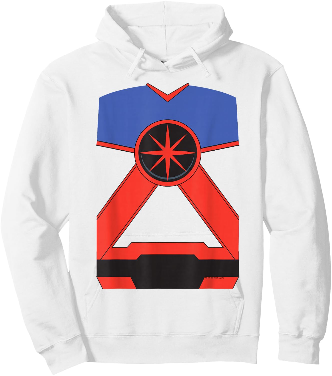 Justice League Martian Manhunter Uniform Halloween Costume Hoodie - Hoodie | White