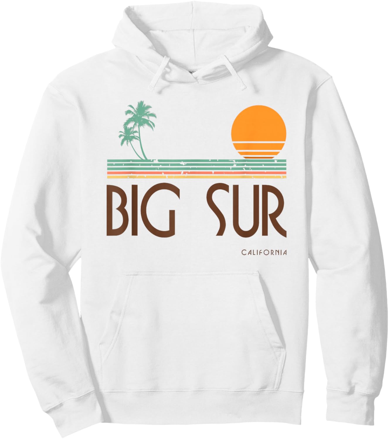 Vintage Big Sur California Hoodie - Hoodie | White