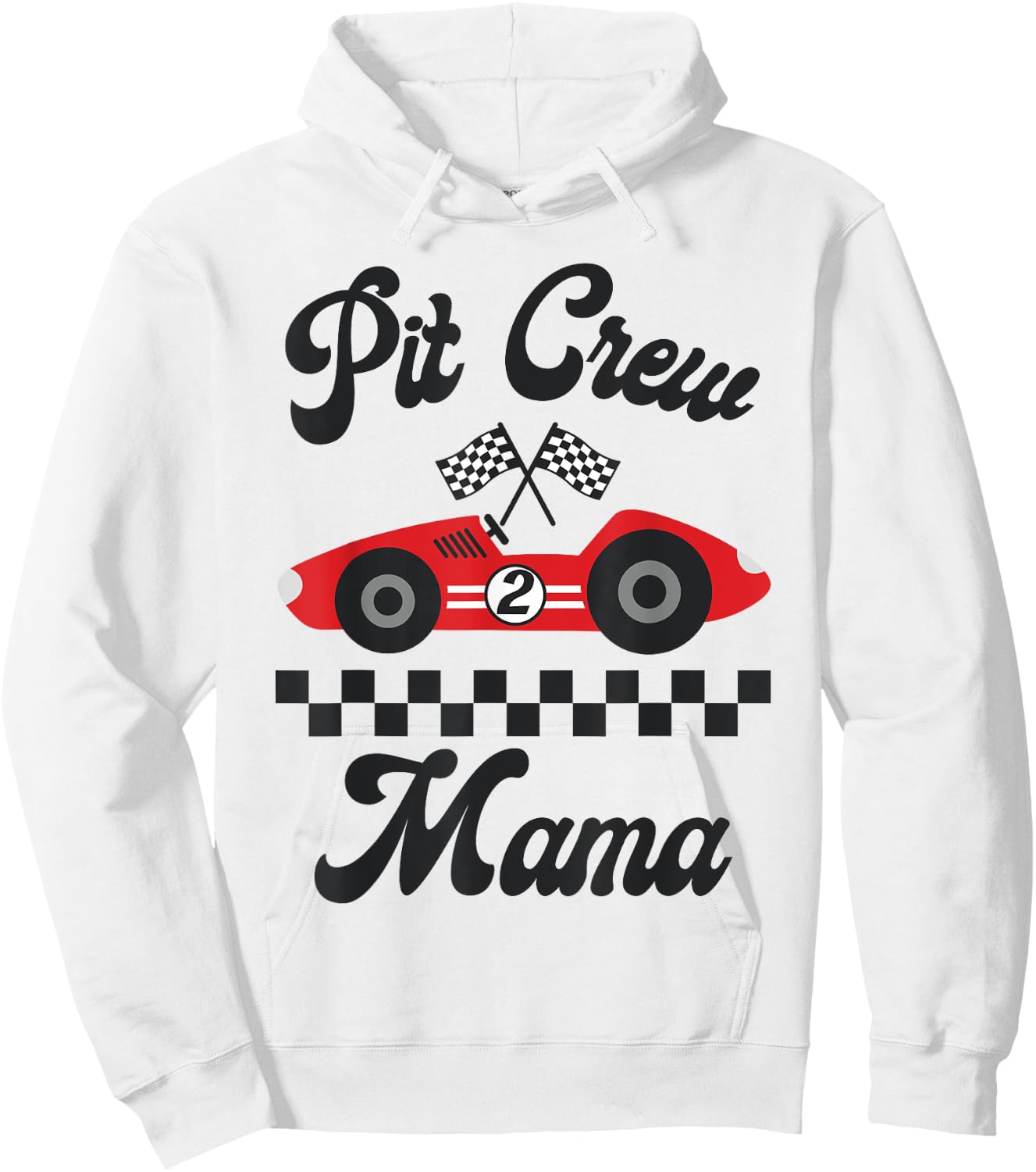 Two Fast Birthday Racing Car Mama Of The Birthday Boy Party Hoodie - Hoodie | White