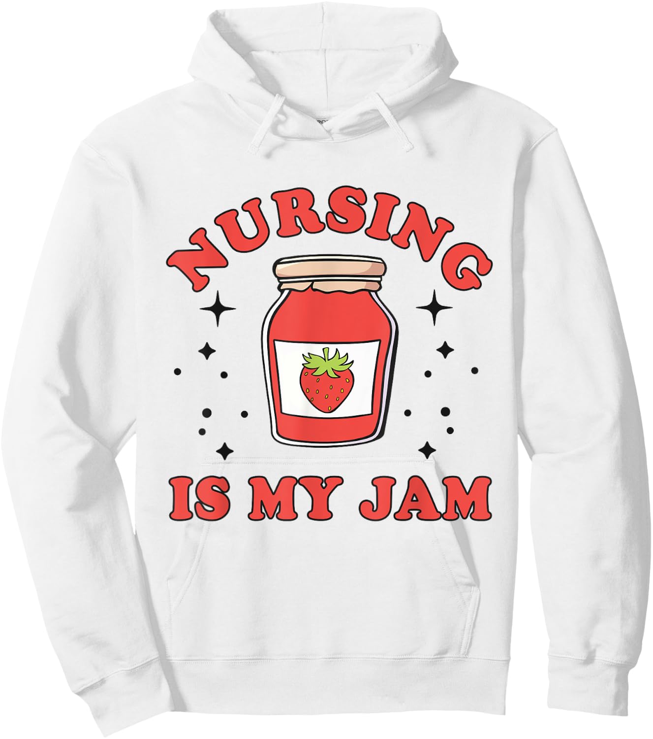 Nurse Nursing Is My Jam Graduation RN Nurse Practitioner Hoodie - Hoodie | White