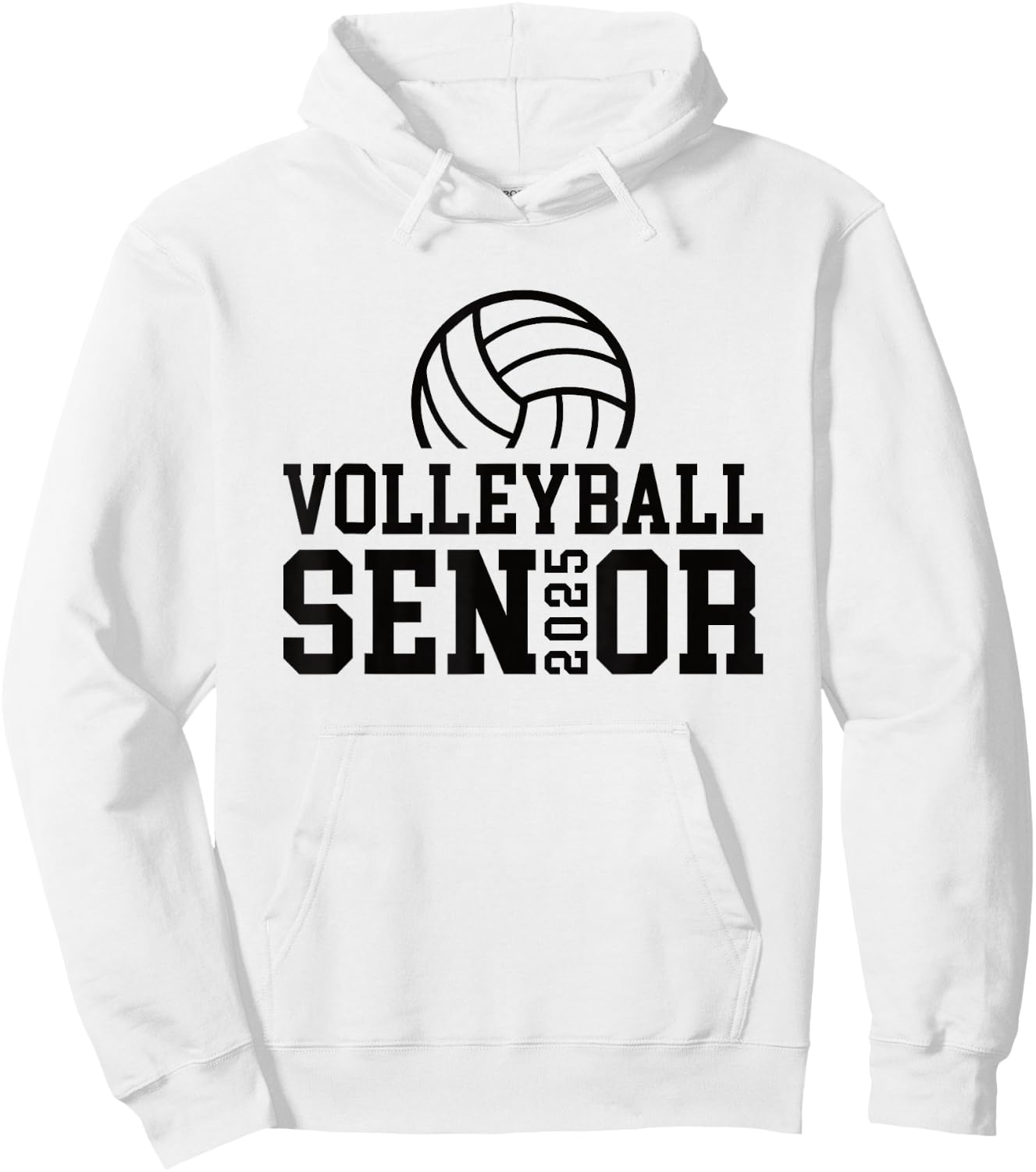 Class of 2025 Volleyball Senior Night Hoodie - Hoodie | White