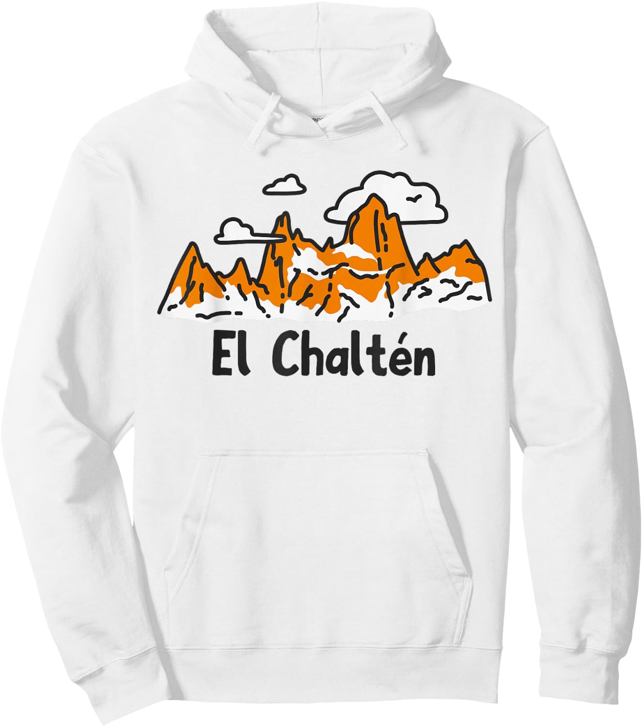 Mt. FITZ ROY Mountain Range EL CHALTEN Hoodie - Hoodie | White