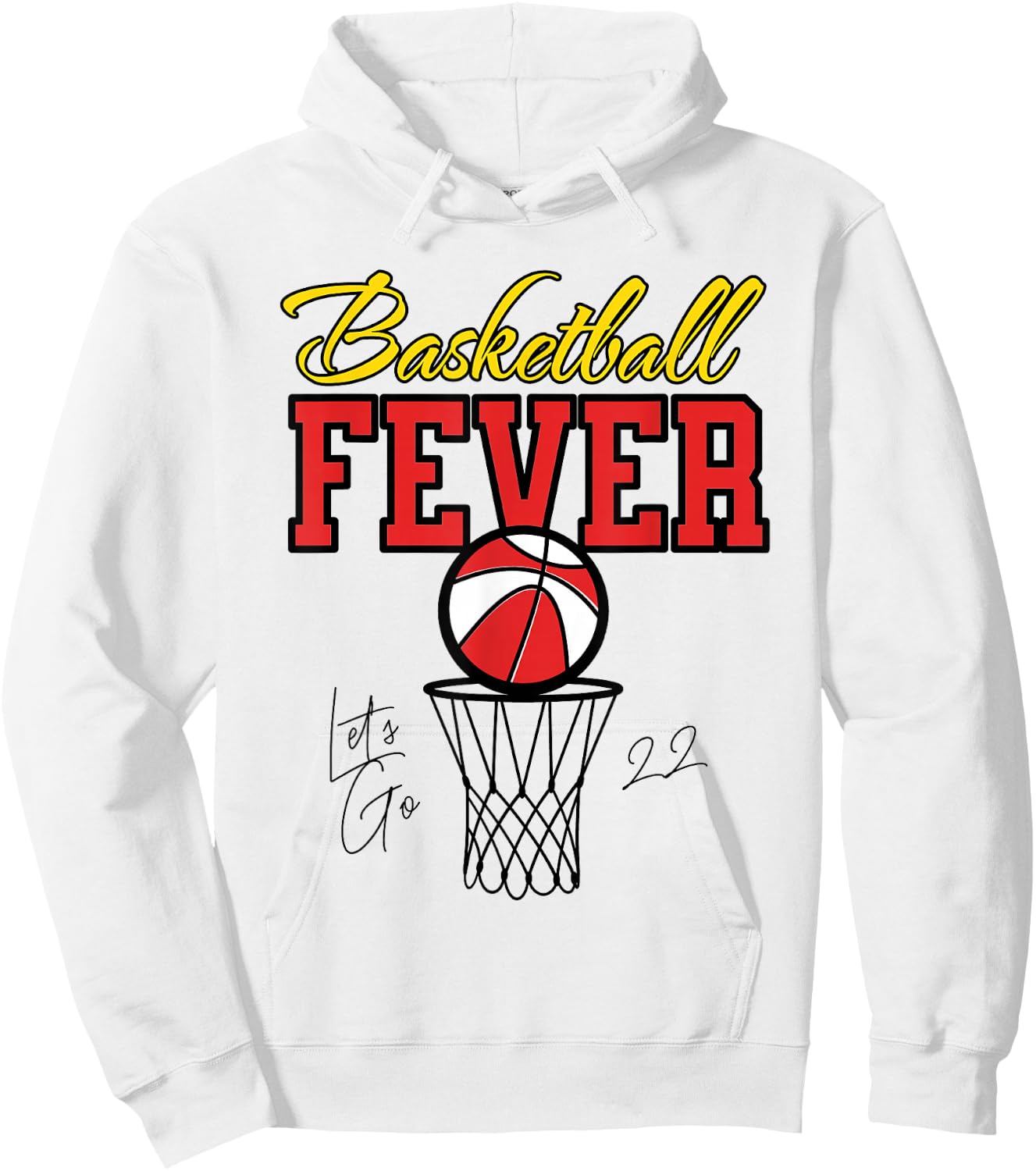 Basketball Fever Women's Basketball Hoodie - Hoodie | White
