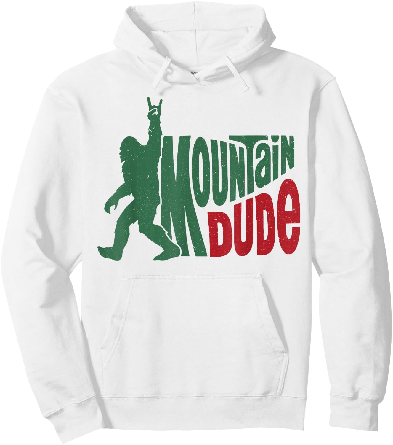 Bigfoot Mountain Dude Hoodie - Hoodie | White
