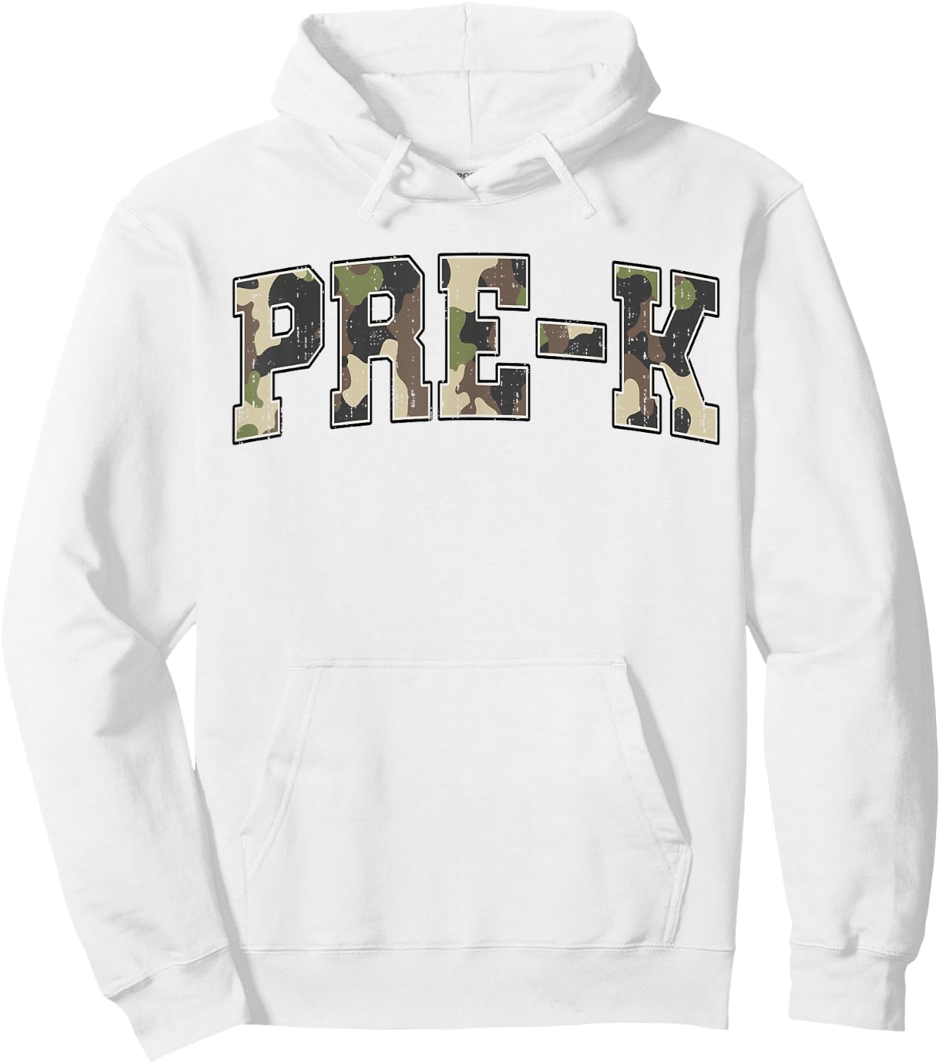Vintage Pre K Old Camo Back to School Boys Kid Girl Teachers Hoodie - Hoodie | White