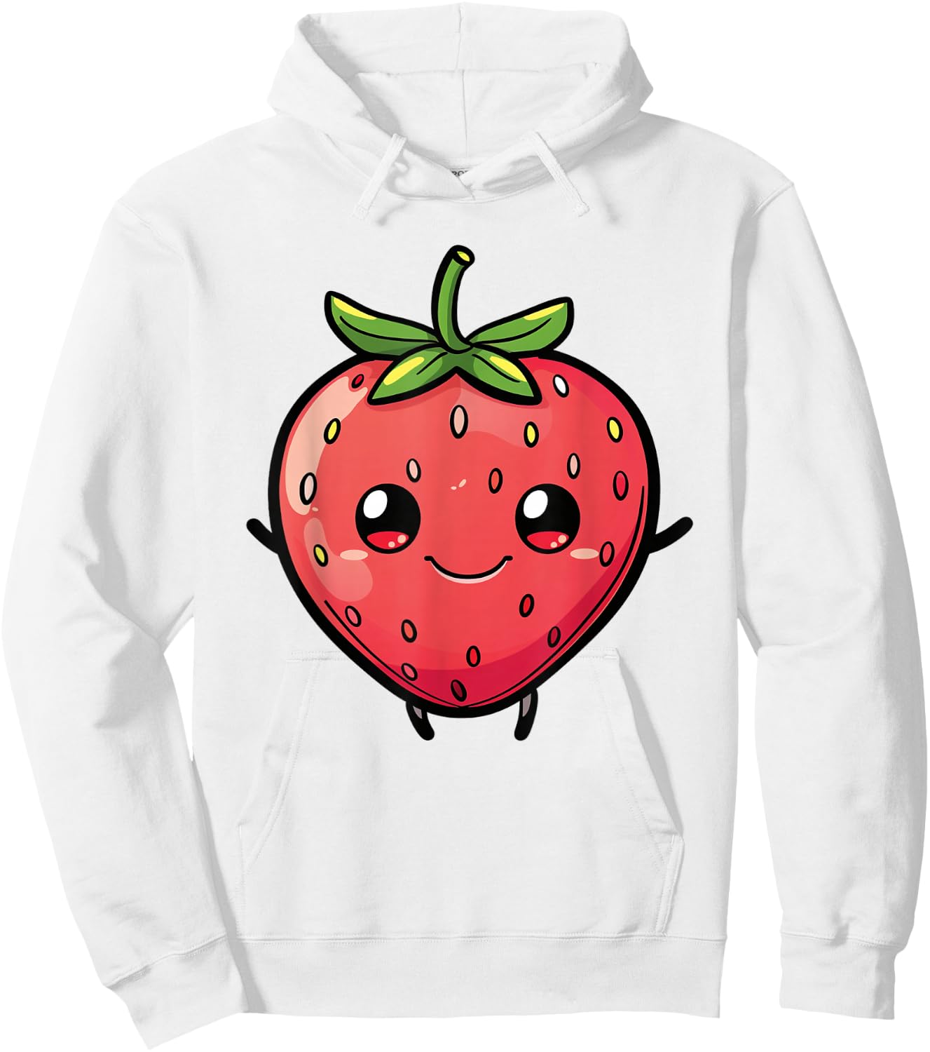 Cute Strawberry - Funny Strawberry Fruit Hoodie - Hoodie | White