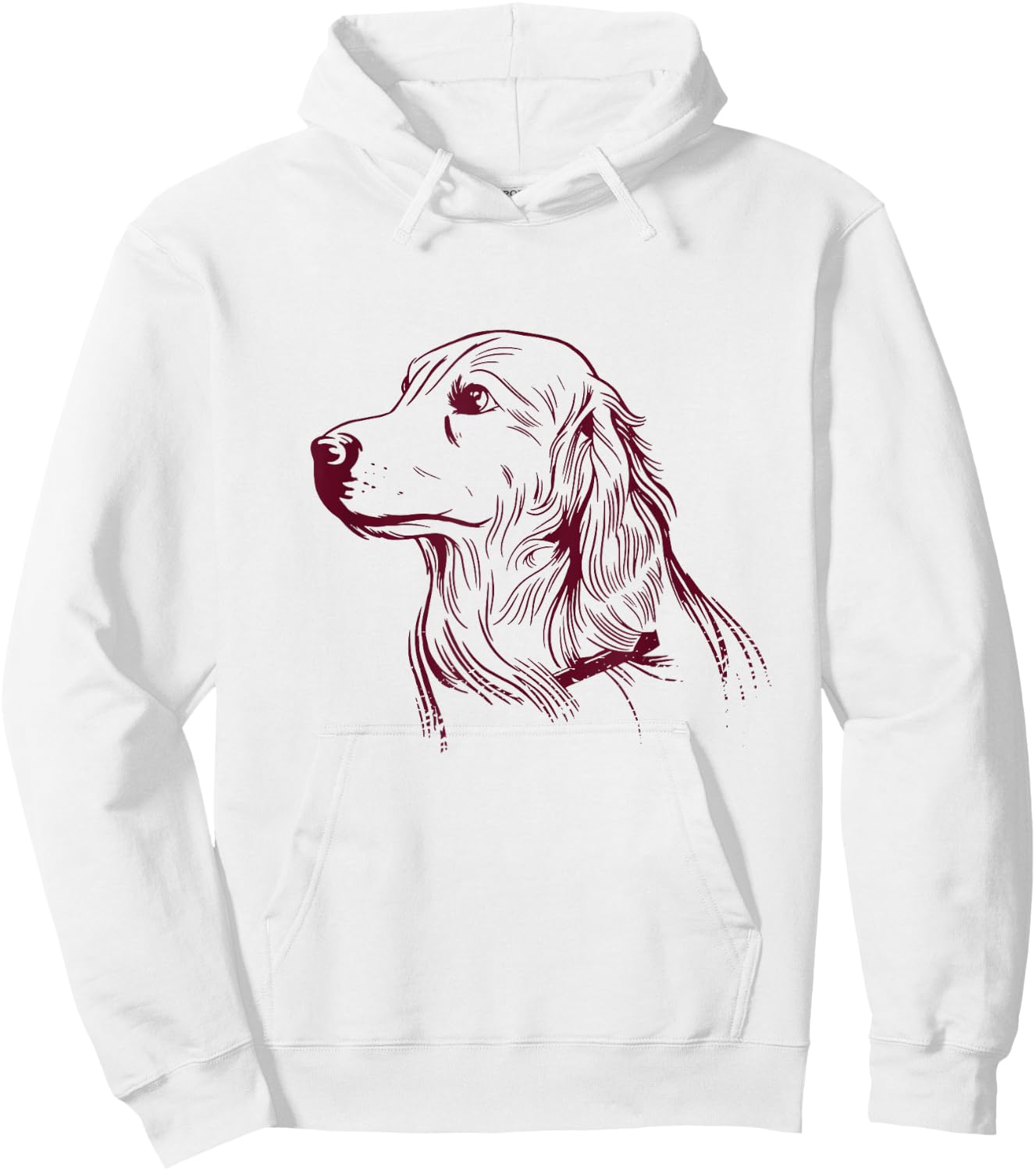 Golden Retriever Portrait Dog Owner Yellow Graphic Hoodie - Hoodie | White