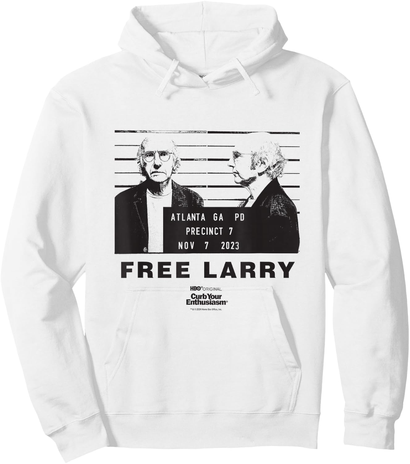 Curb Your Enthusiasm Free Larry Officially Licensed Hoodie - Hoodie | White